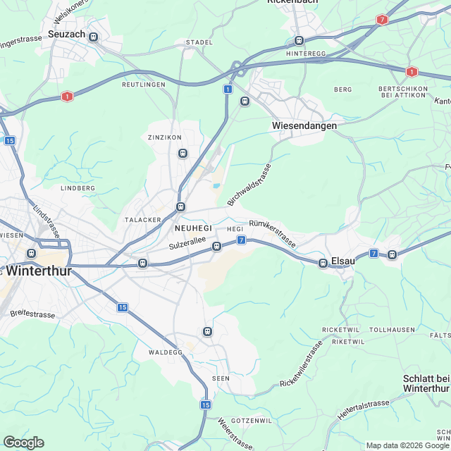 Exklusives 5.5-Zimmer Einfamilienhaus in Winterthur - Karte