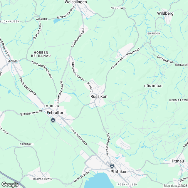 Ankündigung 3.5-Zimmer-Mietwohnung in Russikon - Karte