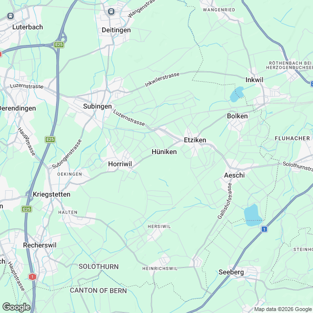 Neubau von vier Reiheneinfamilienhäuser mit Einstellhalle - Karte