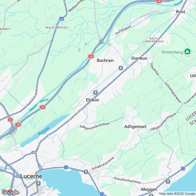 Attraktive Eigentumswohnungen in Ebikon - Karte