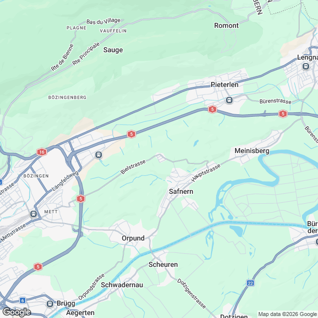Neubau Zweifamilienhaus mit Einstellhalle - Karte