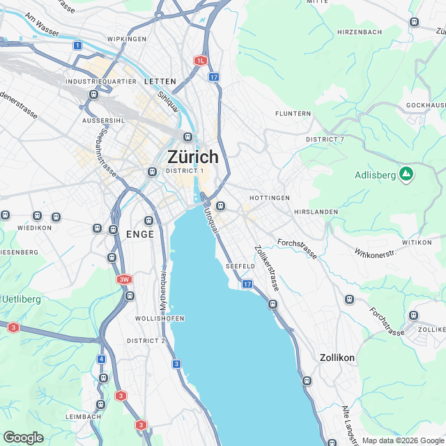 Erstvermietung im Herzen des Zürcher Seefelds - Karte