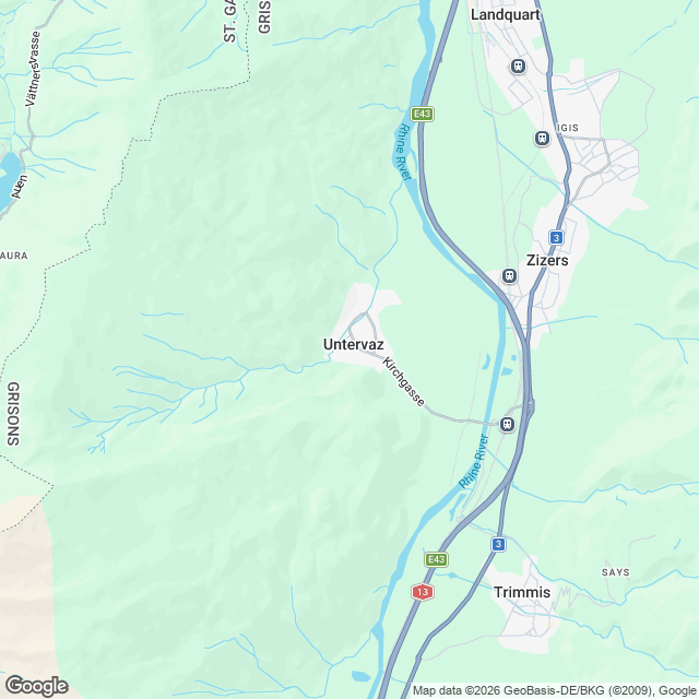 Neubau mit 3 modernen Mietwohnungen in Untervaz - Karte