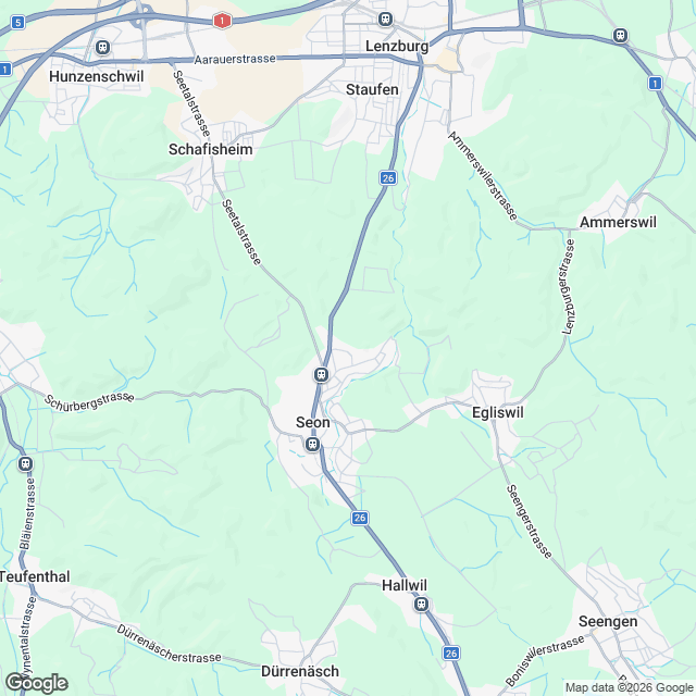 Attraktive 1.5-Zimmer-Mietwohnung in Seon - Karte