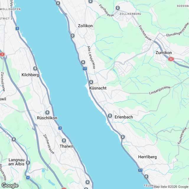 Ankündigung 4.5-Zimmer-Eigentumswohnung in Küsnacht ZH - Karte