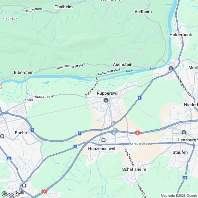 Stilvolle 4.5-Zimmer Gartenwohnung in Rupperswil - Karte