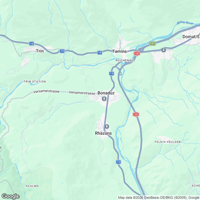 Ankündigung 3.5-Zimmer-Mietwohnung in Bonaduz - Karte