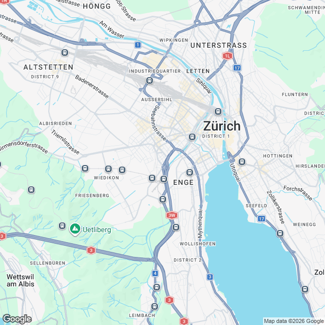 Ankündigung Erstvermietung im Kreis 3 in Zürich - Karte