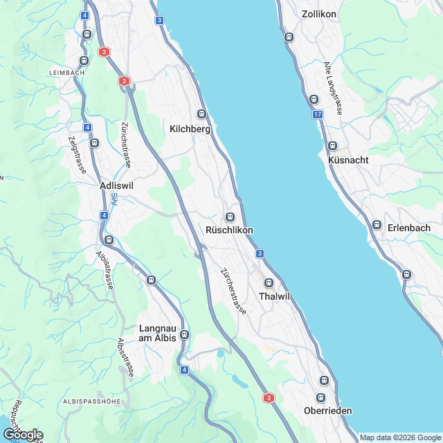 Projektankündigung in Rüschlikon - Karte