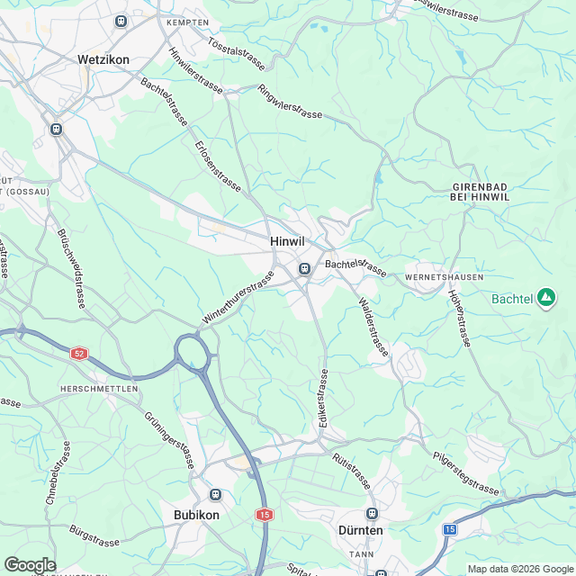 Attraktive 4.5-Zimmer Wohnung in Hinwil - Karte