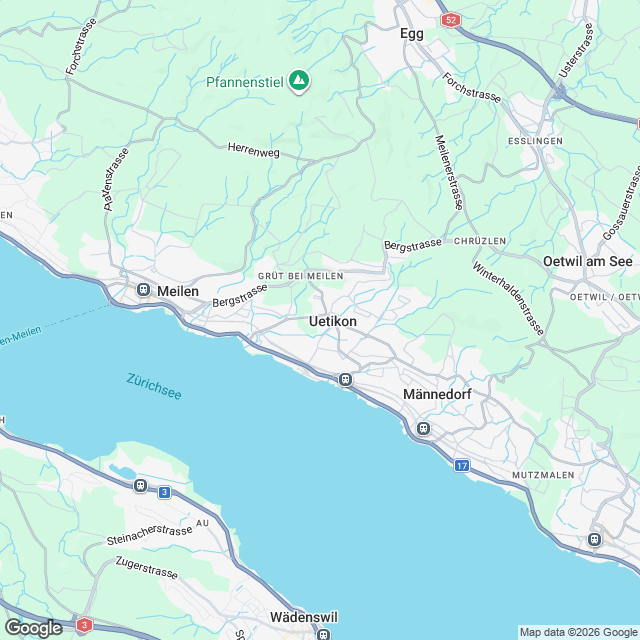 Exklusive 4.5-Zimmer Wohnung in Uetikon am See - Karte
