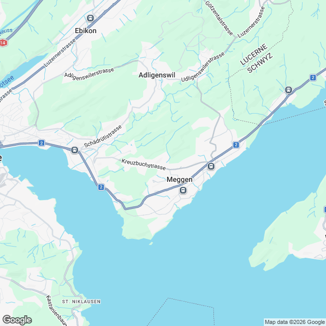 Exklusive 6.5-Zimmer Attikawohnung in Meggen - Karte