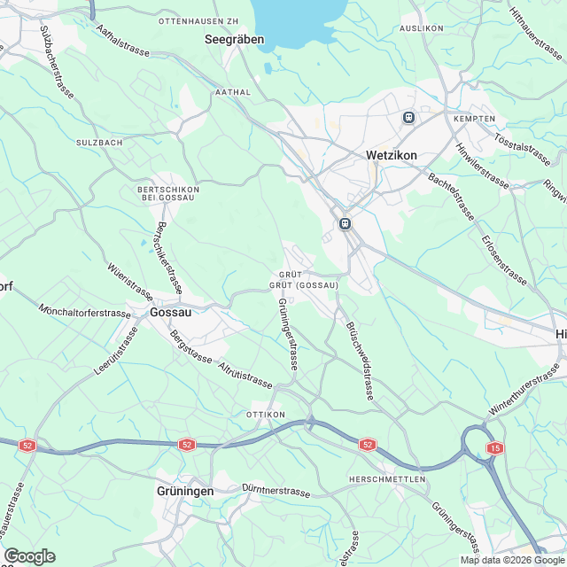Exklusive 4.5-Zimmer Attikawohnung in Grüt - Karte