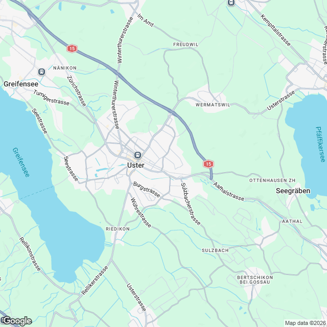 Ankündigung: Eigentumswohnungen in Uster - Karte