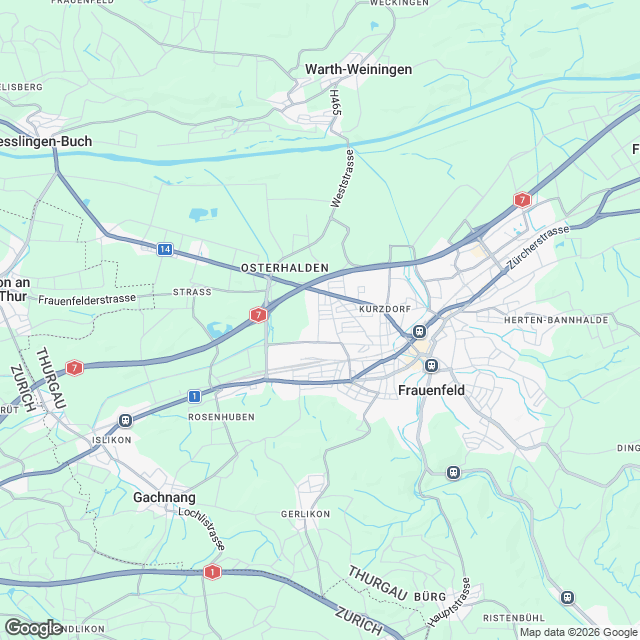 Eigentumswohnungen im Westen von Frauenfeld - Karte