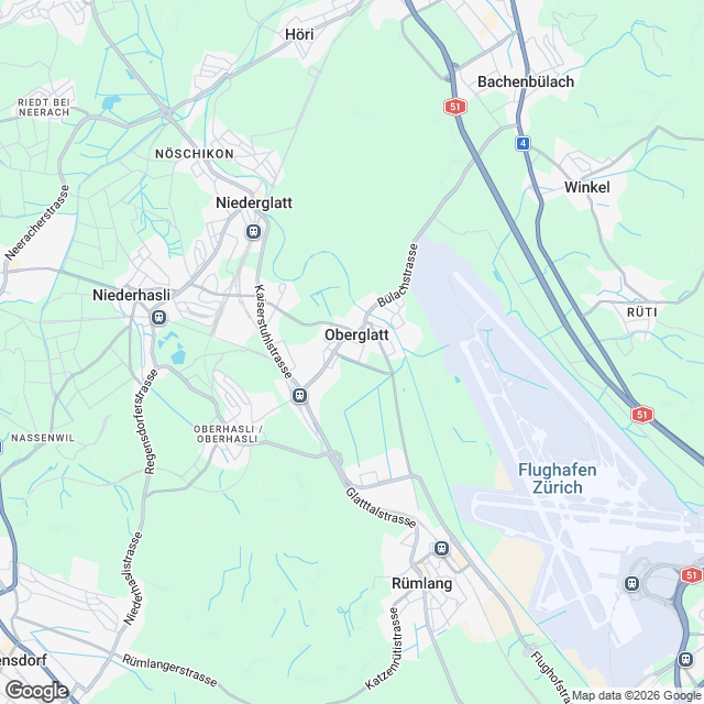 3.5-Zimmer-Mietwohnung in Oberglatt mit Bezug ab 2029 - Karte
