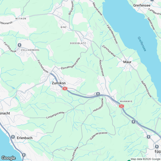 Luxuriöse Einfamilienhäuser in Zumikon - Karte