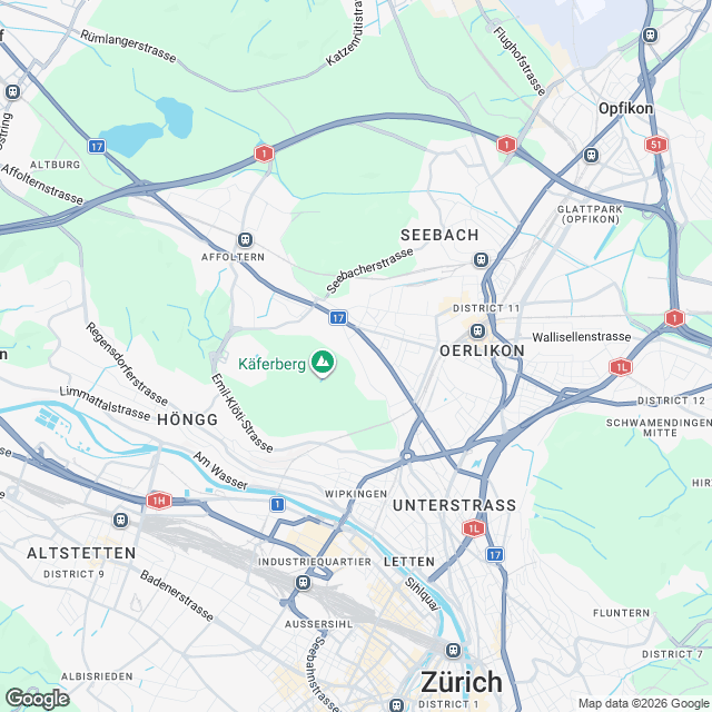 Stilvolle 4.5-Zimmer Wohnung ab Q1 2027 in Zürich - Karte