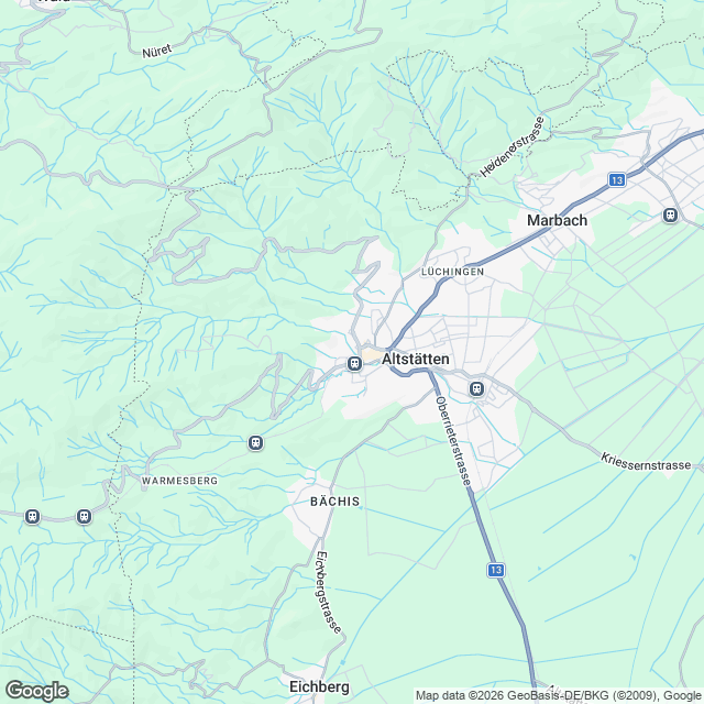 Hochwertige 4.5-Zimmer Wohnung in Altstätten SG - Karte