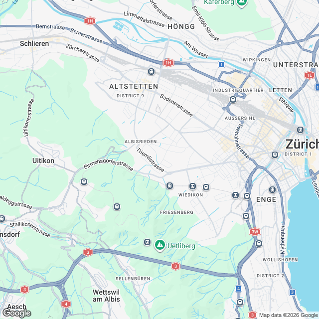 Projektankündigung: Eigentumswohnungen in Zürich - Karte