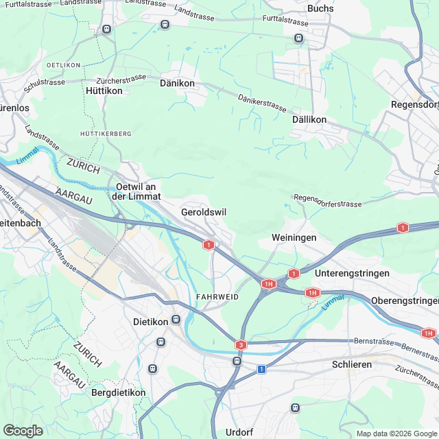 4.5-Zimmer-Mietwohnung in Geroldswil auf Frühjahr 2027 - Karte