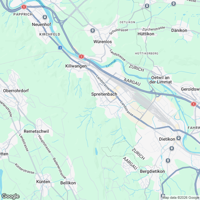 Stilvolle 2-Zimmer Mietwohnung ab Q2 2027 in Spreitenbach - Karte