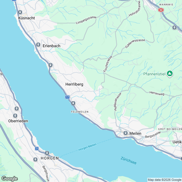 Exklusive 4.5-Zimmer Maisonettewohnung in Herrliberg - Karte