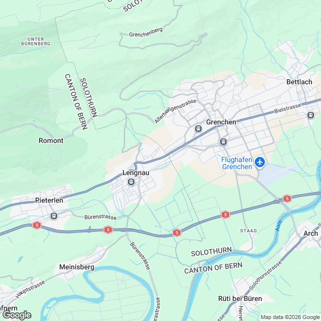 Ankündigung: Erstvermietung in Lengnau (BE) - Karte