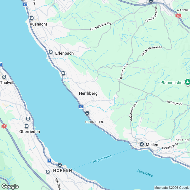 Hochwertige 5.5-Zimmer-Eigentumswohnung in Herrliberg - Karte