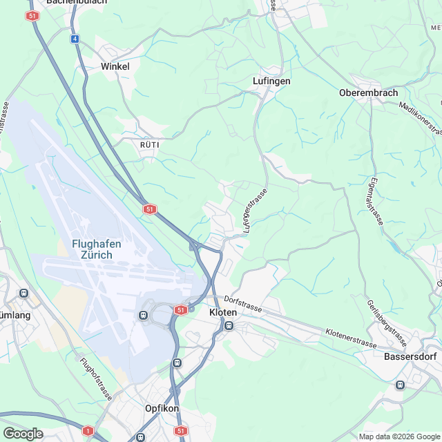 Erstvermietung an sonniger Hanglage in Kloten - Karte