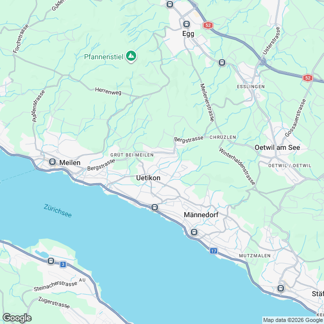 6 attraktive Eigentumswohnungen in Uetikon am See - Karte