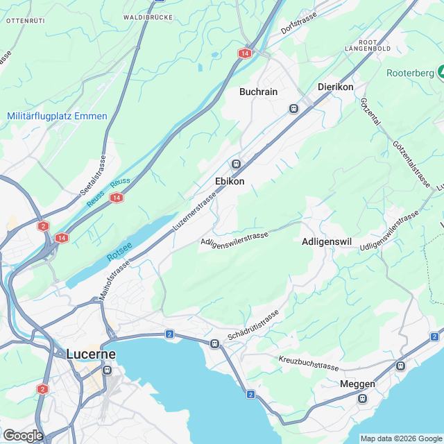 Hochwertige Eigentumswohnungen in Ebikon - Karte
