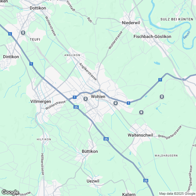 Ankündigung 2.5-Zimmer-Mietwohnung im Zentrum von Wohlen - Karte