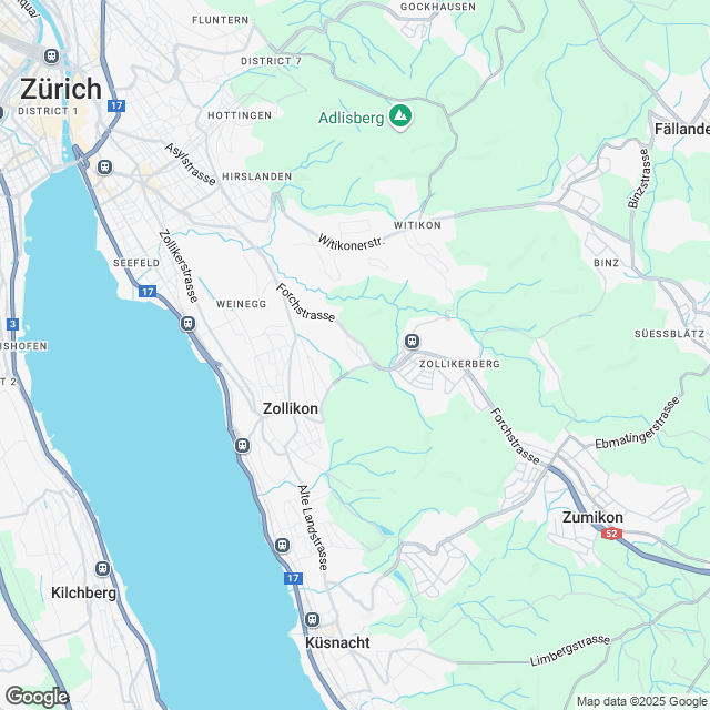 Ankündigung 4.5-Zimmer-Eigentumswohnung in Zollikon - Karte