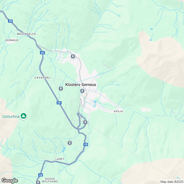 Neubauprojekt mit Eigentumswohnungen in Klosters - Karte