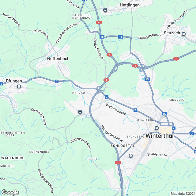 Innovativer Neubau in Winterthur-Wülflingen - Karte