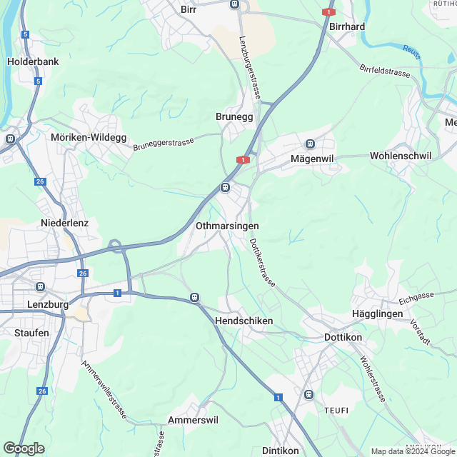Othmarsingen: Attraktive 3.5-Zimmer-Mietwohnung - Karte