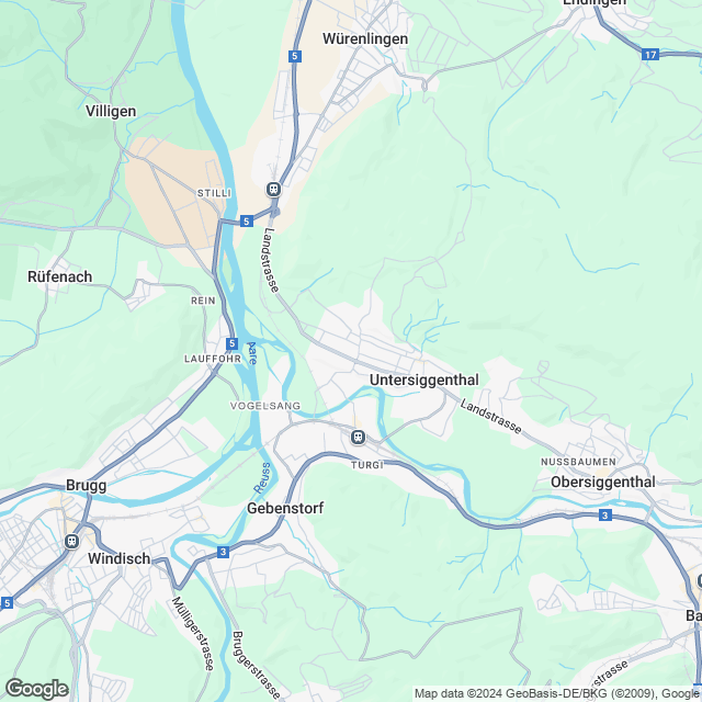 Ankündigung 3.5-Zimmer-Mietwohnung in Untersiggenthal - Karte