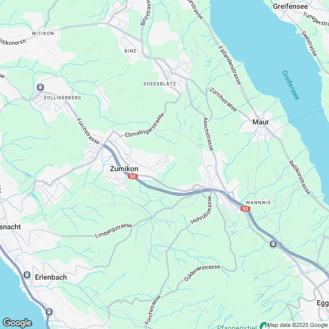 Grosszügiges Wohnen an exklusiver Lage in Zumikon - Karte