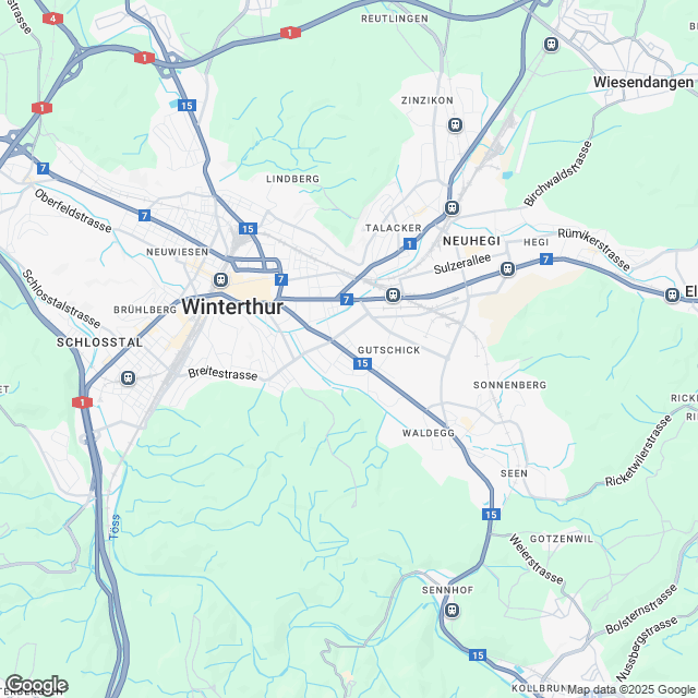 Ankündigung Erstvermietung Winterthur Mattenbach - Karte