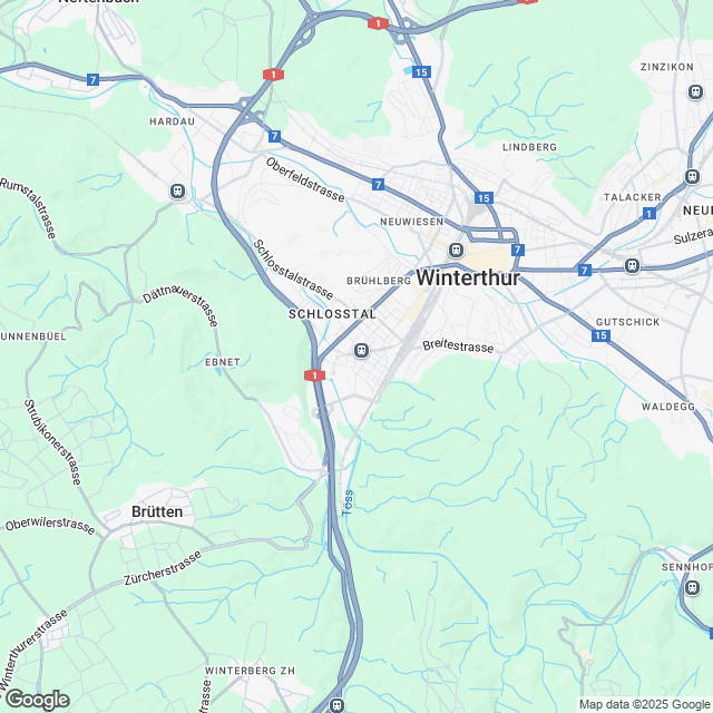 Ankündigung Erstvermietung in Winterthur-Töss - Karte