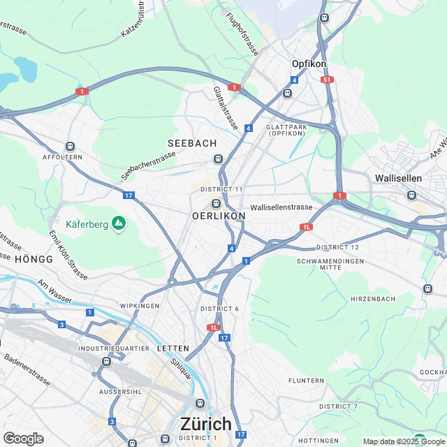 Projektankündigung: Erstvermietung in Oerlikon - Karte