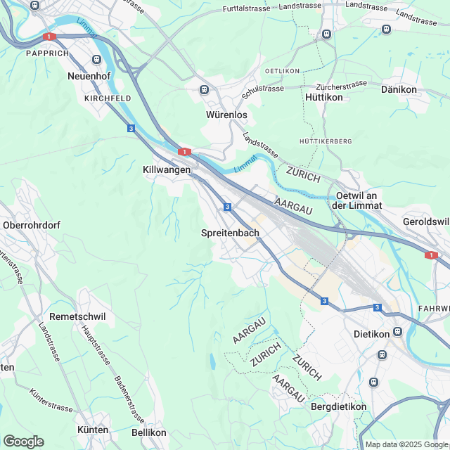 Ankündigung 4-Zimmer-Mietwohnung in Spreitenbach - Karte