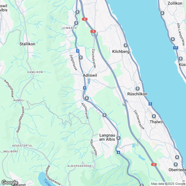 Neubauprojekt in Adliswil - Karte