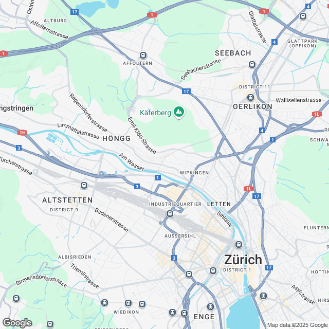 Ankündigung Erstvermietung in Zürich-Wipkingen - Karte