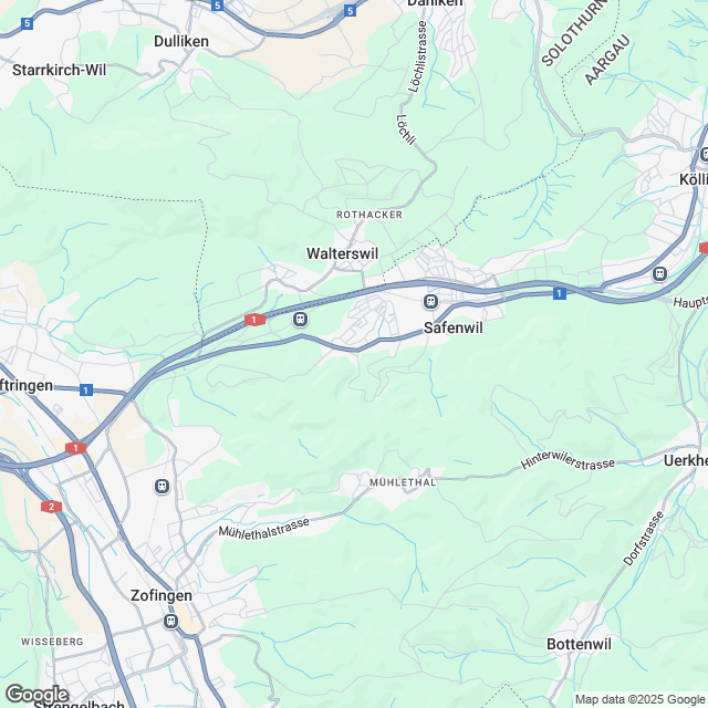 Ankündigung hochwertige Eigentumswohnungen in Safenwil - Karte