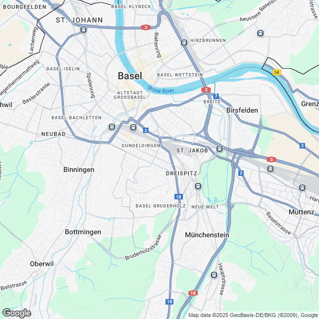 Ankündigung: sanierte 1.5-Zimmer-Mietwohnung in Basel - Karte