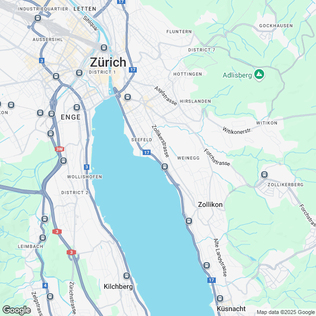 Erstbezug im begehrten Kreis 8 in Zürich - Karte
