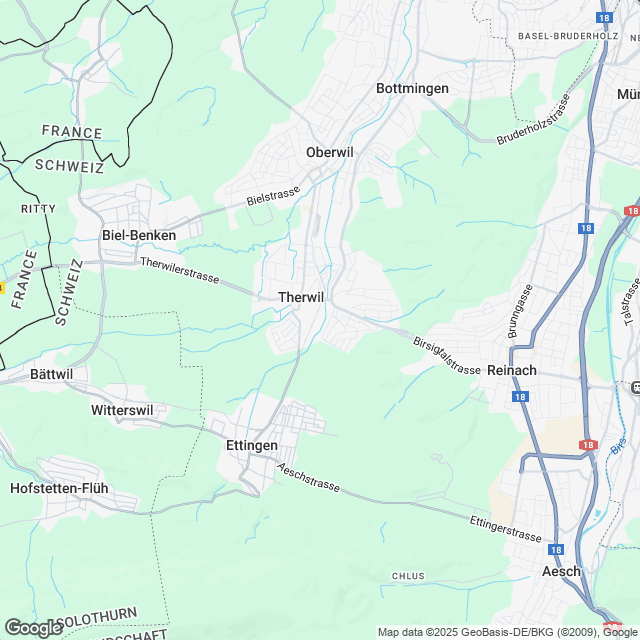 Ankündigung 2.5-Zimmer-Eigentumswohnung in Therwil - Karte