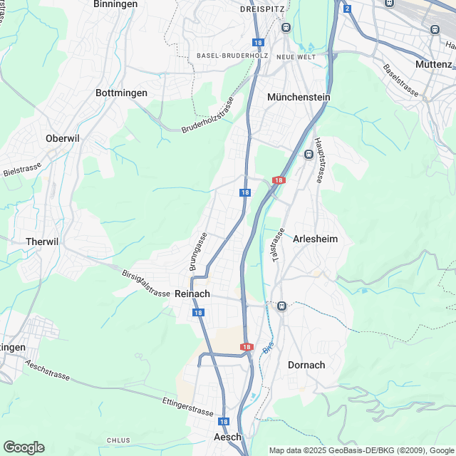 5 Mietwohnungen nahe Basel - Karte